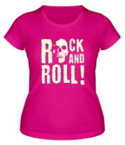 Женская футболка Rock and roll (свет) фото