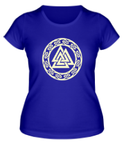 Женская футболка Вальнут символ Одина (свет) фото