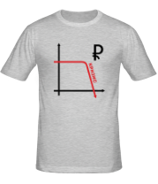 Мужская футболка Рубль на графике фото