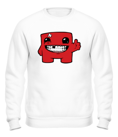 Толстовка без капюшона Super Meat Boy