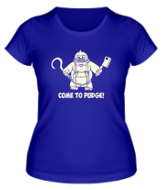 Женская футболка Come to Pudge (свет) фото