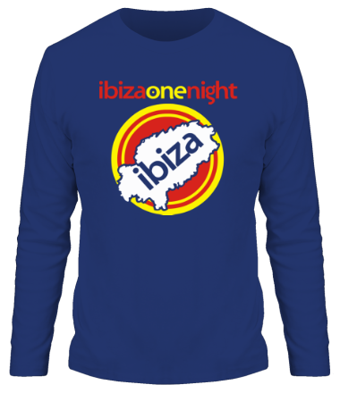 Мужская футболка длинный рукав Ibiza one night 