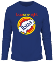 Мужская футболка длинный рукав Ibiza one night  фото