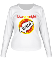 Женская футболка длинный рукав Ibiza one night  фото