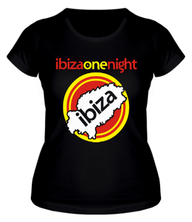 Женская футболка Ibiza one night 