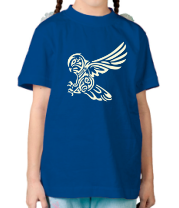 Детская футболка Бросок совы (свет) фото