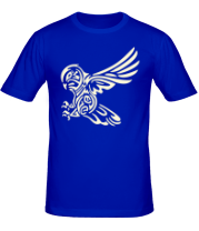 Мужская футболка Бросок совы (свет) фото