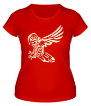 Женская футболка Бросок совы (свет) фото