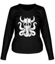 Женская футболка длинный рукав Морской демон фото