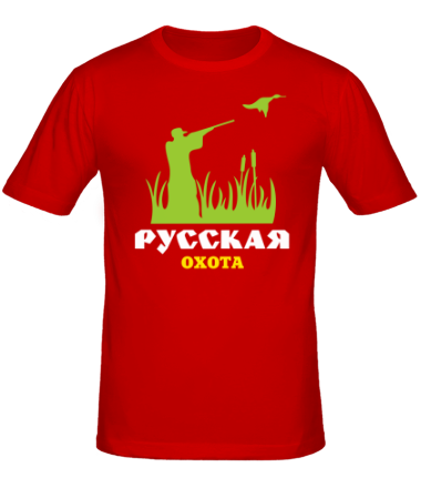 Мужская футболка Русская охота (утки)