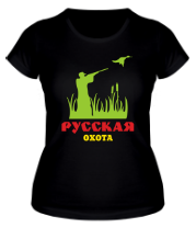 Женская футболка Русская охота (утки) фото