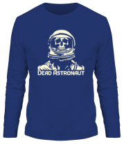 Мужская футболка длинный рукав Мертвый космонавт (свет) фото