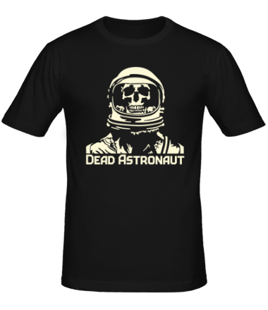 Мужская футболка Мертвый космонавт (свет)