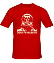 Мужская футболка Мертвый космонавт (свет) фото