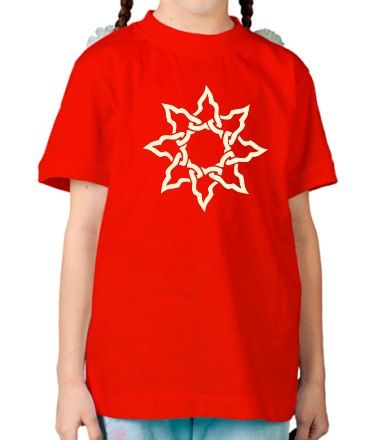 Детская футболка Кельтское солнце (свет)