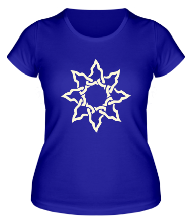 Женская футболка Кельтское солнце (свет)