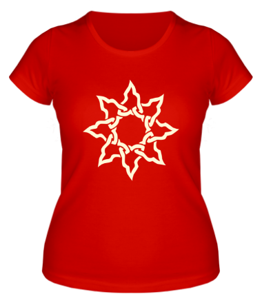 Женская футболка Кельтское солнце (свет)