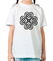 Детская футболка Клевер из кельтских узоров фото