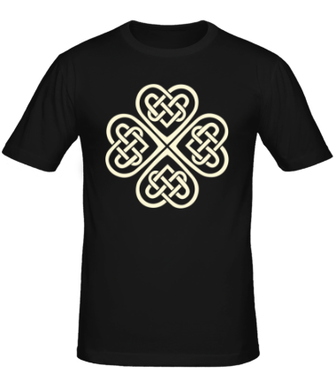 Мужская футболка Клевер из кельтских узоров (свет)