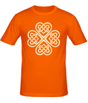Мужская футболка Клевер из кельтских узоров (свет) фото