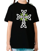Детская футболка Крест из кельтских узоров фото