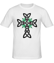 Мужская футболка Крест из кельтских узоров фото