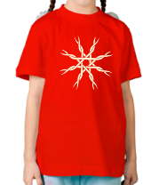 Детская футболка Звезда из лент (свет) фото