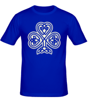 Мужская футболка Кельтский клевер (свет) фото