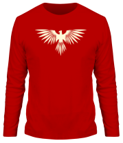 Мужская футболка длинный рукав Величественная птица (свет) фото