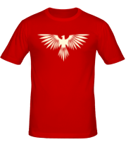 Мужская футболка Величественная птица (свет) фото
