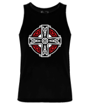 Мужская майка Кельтский крест с узорами фото