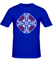 Мужская футболка Кельтский крест с узорами фото