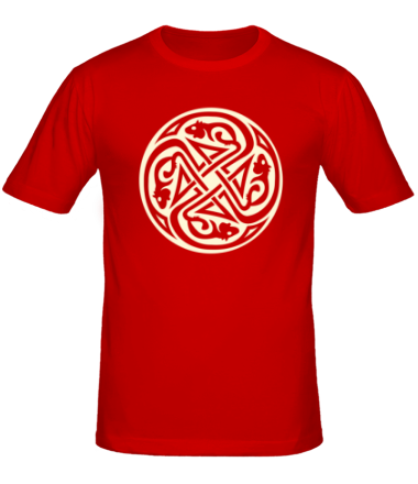 Мужская футболка Крысы кельтский круг (свет)
