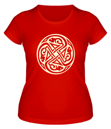 Женская футболка Крысы кельтский круг (свет)