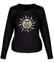 Женская футболка длинный рукав Солнце (свет) фото