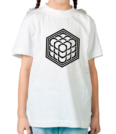 Детская футболка 3D куб