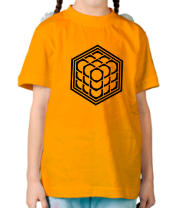 Детская футболка 3D куб фото
