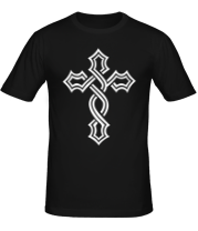 Мужская футболка Крест татуировка фото