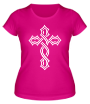 Женская футболка Крест татуировка фото