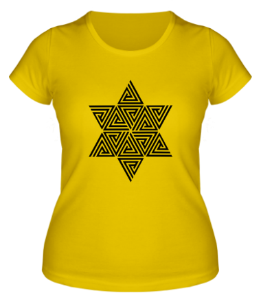 Женская футболка Меркаба цветок жизни