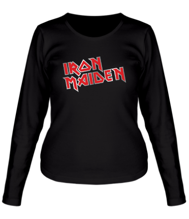 Женская футболка длинный рукав Iron Maiden (metal)