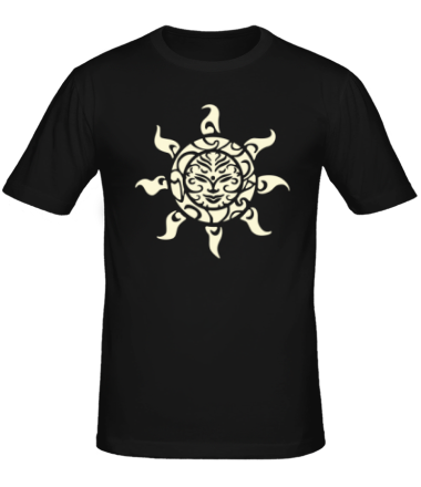 Мужская футболка Рисунок солнца (свет)