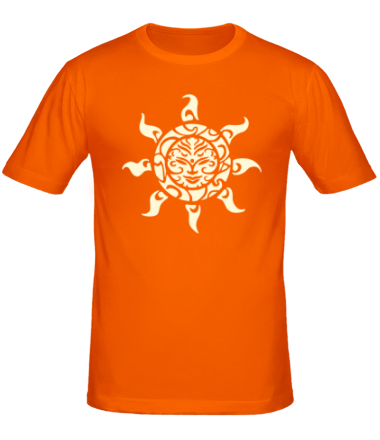 Мужская футболка Рисунок солнца (свет)