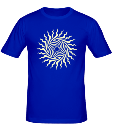 Мужская футболка Психоделическое солнце (свет)