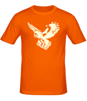 Мужская футболка Полет совы (свет) фото