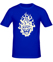 Мужская футболка Огненный демон (свет) фото