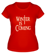Женская футболка Winter is coming (свет) фото