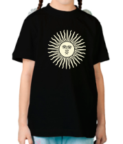 Детская футболка Солнечный диск (свет) фото