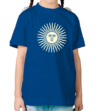 Детская футболка Солнечный диск (свет)