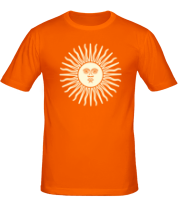 Мужская футболка Солнечный диск (свет) фото